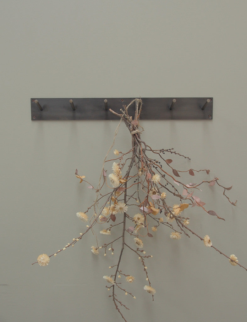 Blackened Steel Coat Rack