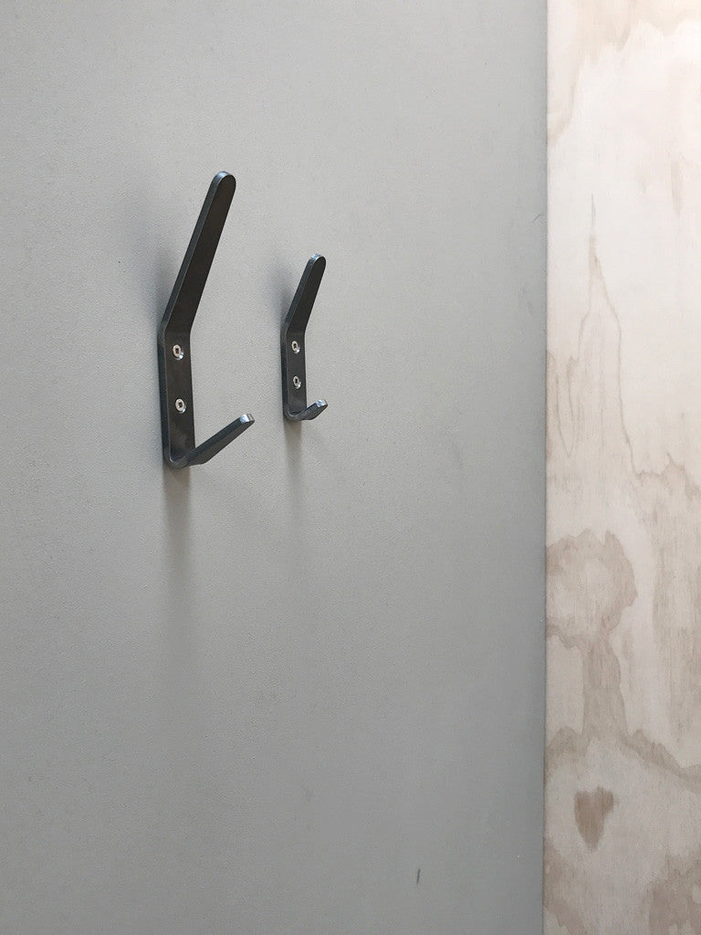 Blackened Steel Coat Hooks - on clearance