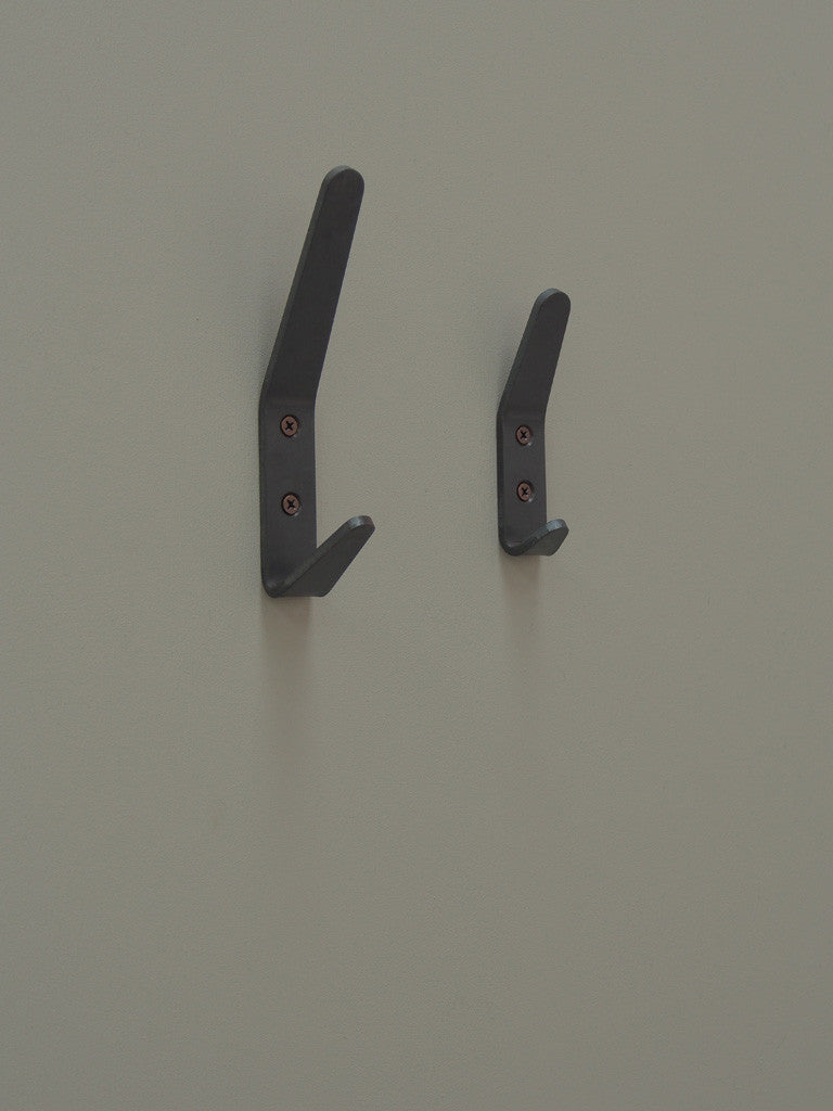 Blackened Steel Coat Hooks - on clearance