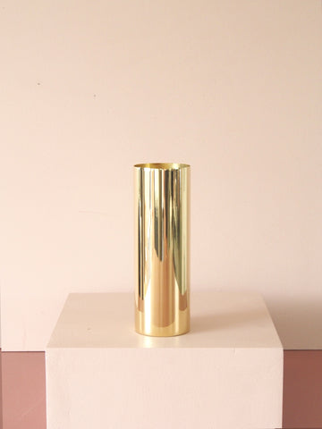 Brass Cylinder Vase